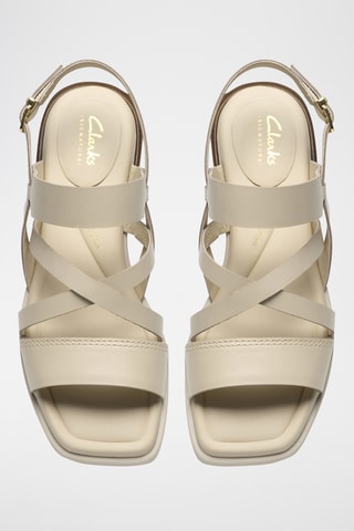 Sandales en cuir - Ecru