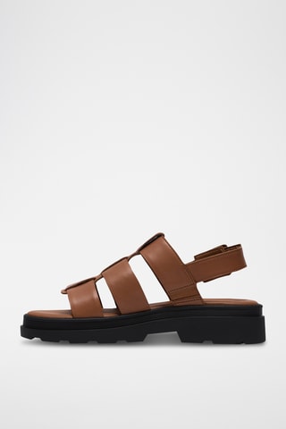 Sandales en cuir - Marron