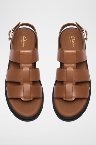 Sandales en cuir - Marron