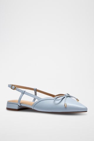 Ballerines en cuir - Ciel