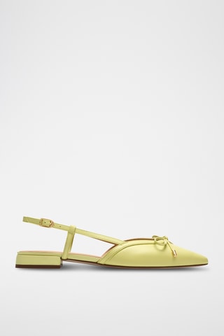 Ballerines en cuir - Jaune