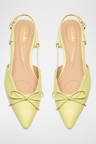 Ballerines en cuir - Jaune