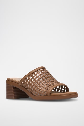 Mules à talons - Camel