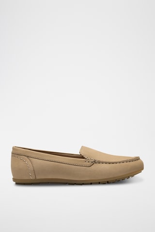 Mocassins en cuir - Taupe