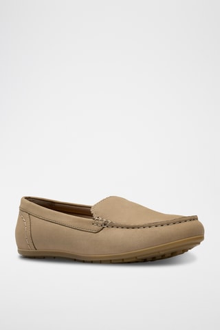 Mocassins en cuir - Taupe