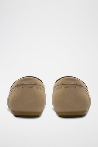 Mocassins en cuir - Taupe