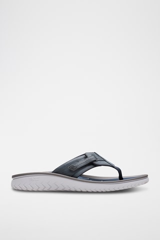 Sandales en cuir - Bleu marine
