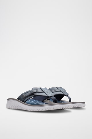 Sandales en cuir - Bleu marine