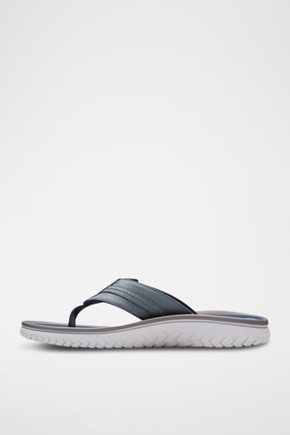 Sandales en cuir - Bleu marine