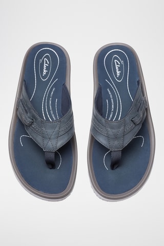 Sandales en cuir - Bleu marine