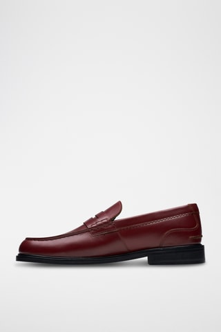 Mocassins en cuir - Bordeaux