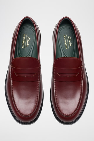 Mocassins en cuir - Bordeaux