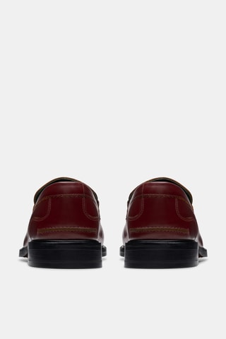 Mocassins en cuir - Bordeaux