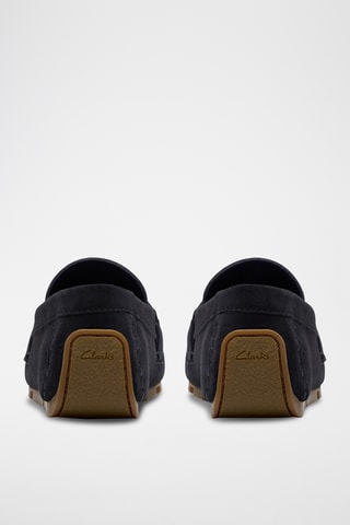 Mocassins en nubuck - Bleu marine