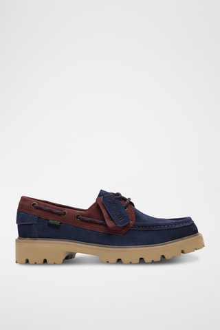 Chaussures bateau en cuir - Bleu marine
