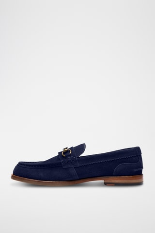 Mocassins en cuir - Bleu marine