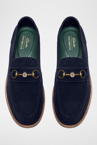 Mocassins en cuir - Bleu marine