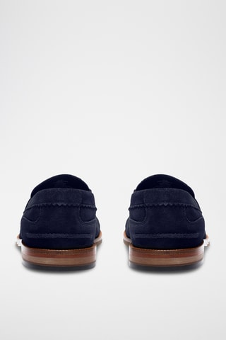 Mocassins en cuir - Bleu marine