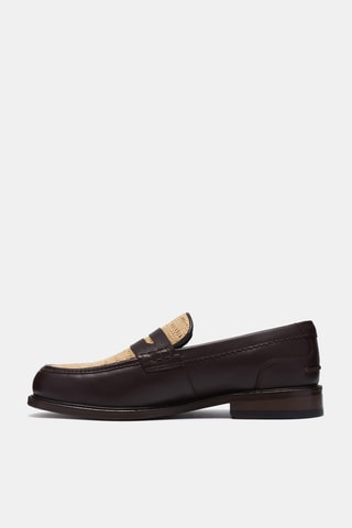 Mocassins en nubuck - Bordeaux