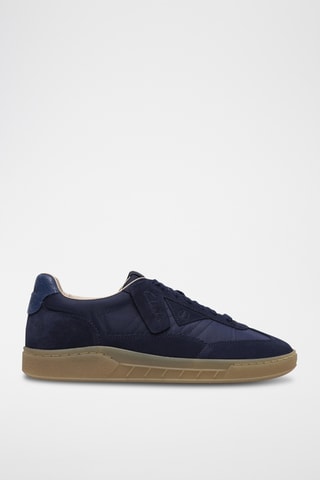 Baskets en nubuck - Bleu marine