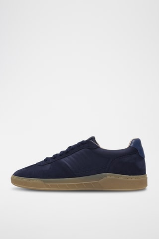 Baskets en nubuck - Bleu marine