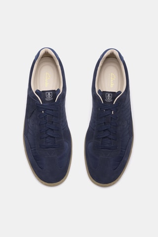 Baskets en nubuck - Bleu marine