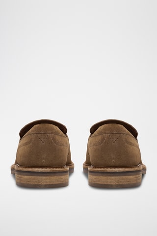 Mocassins en nubuck - Marron