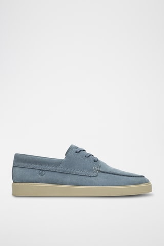 Derbys en nubuck - Bleu clair