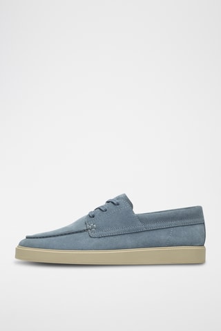 Derbys en nubuck - Bleu clair