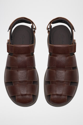 Sandales en nubuck - Marron