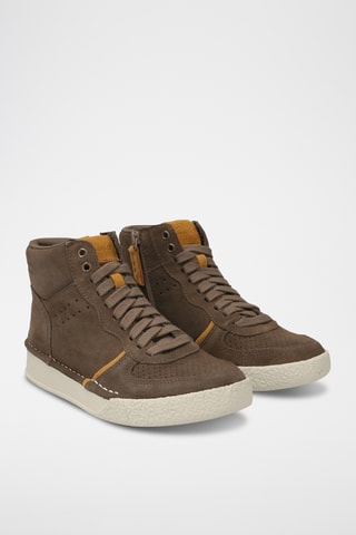 Baskets montantes en nubuck CraftCup - Vert olive