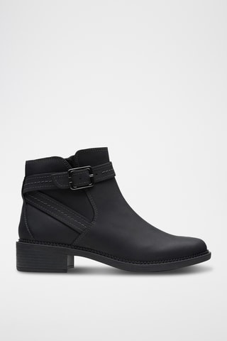 Bottines en cuir Maye - Noir