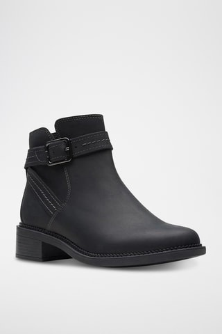 Bottines en cuir Maye - Noir