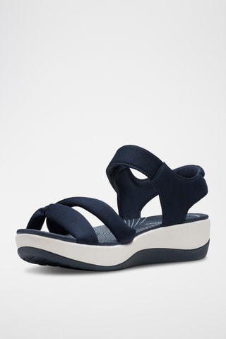 Sandales compensées Arla - Bleu marine