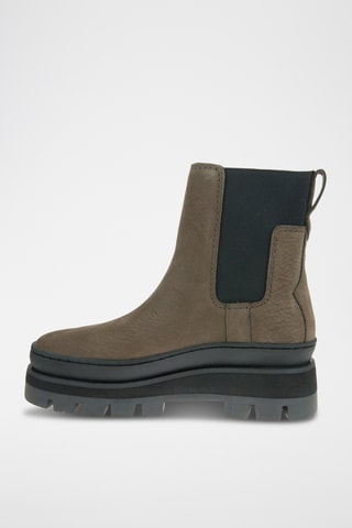 Bottines Chelsea en cuir Orianna - Kaki