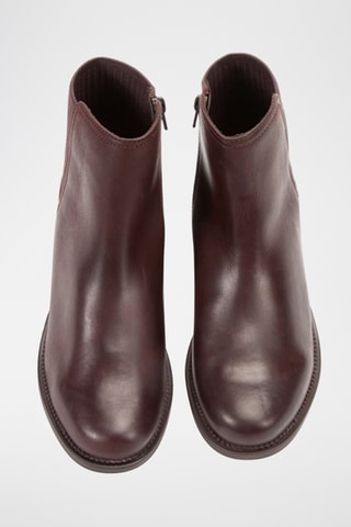 Bottines en cuir Maye - Bordeaux