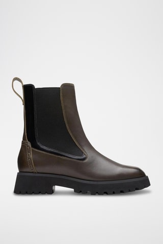 Bottines Chelsea en cuir Stayso - Kaki
