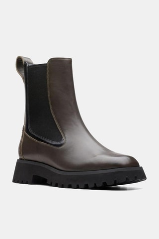 Bottines Chelsea en cuir Stayso - Kaki