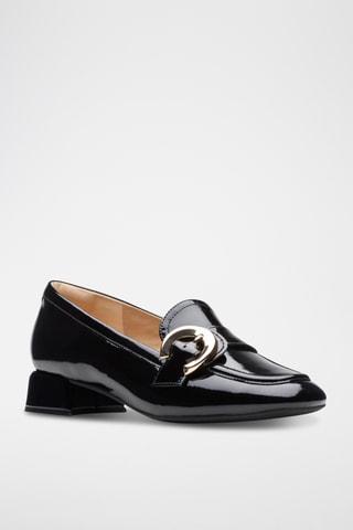 Mocassins en cuir verni Daiss30 - Noir
