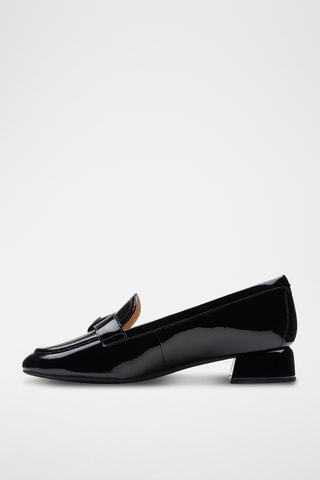 Mocassins en cuir verni Daiss30 - Noir
