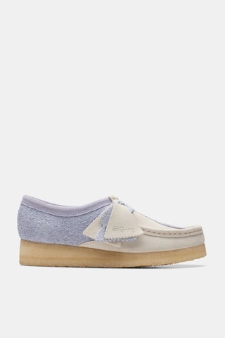 Mocassins en cuir Wallabee - Bleu-gris