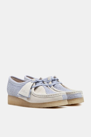 Mocassins en cuir Wallabee - Bleu-gris