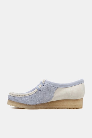 Mocassins en cuir Wallabee - Bleu-gris