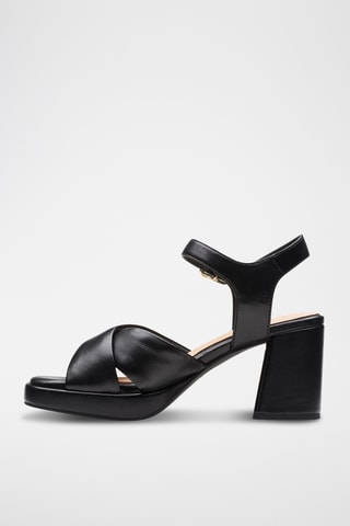 Sandales à talons en cuir Ritzy75 - Noir