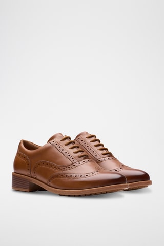 Richelieus en cuir Havisham - Marron