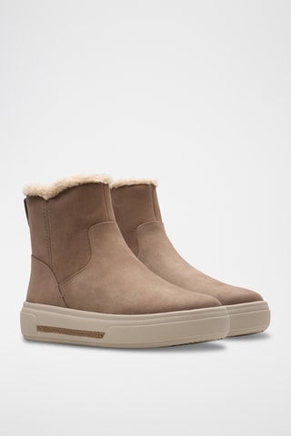 Bottines fourrées en nubuck Hollyhock - Marron