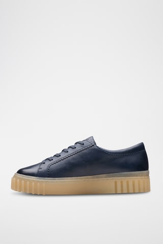 Baskets en cuir Mayhill - Bleu marine