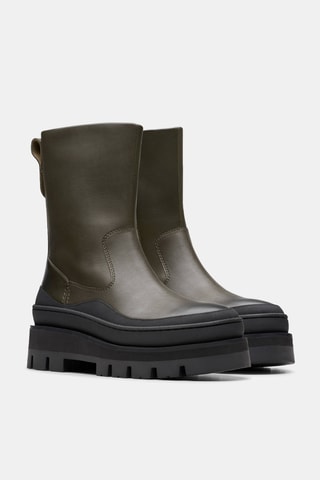Bottines en cuir Orianna2 - Vert