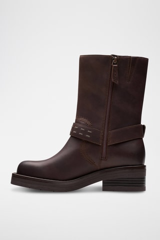 Bottines en cuir Rebelle - Marron foncé