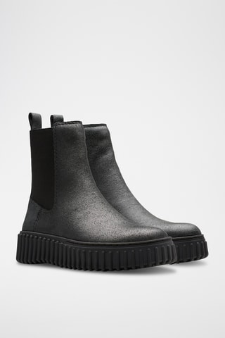 Bottines Chelsea en cuir Torhill - Anthracite